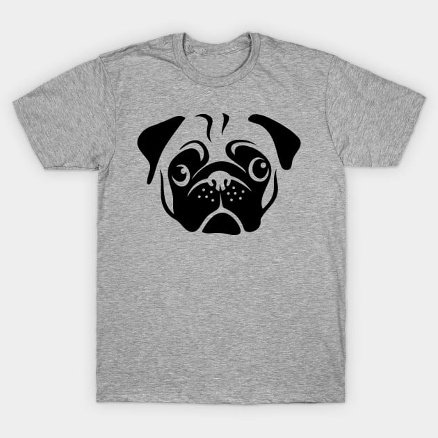 Pug Face T-Shirt by airealapparel